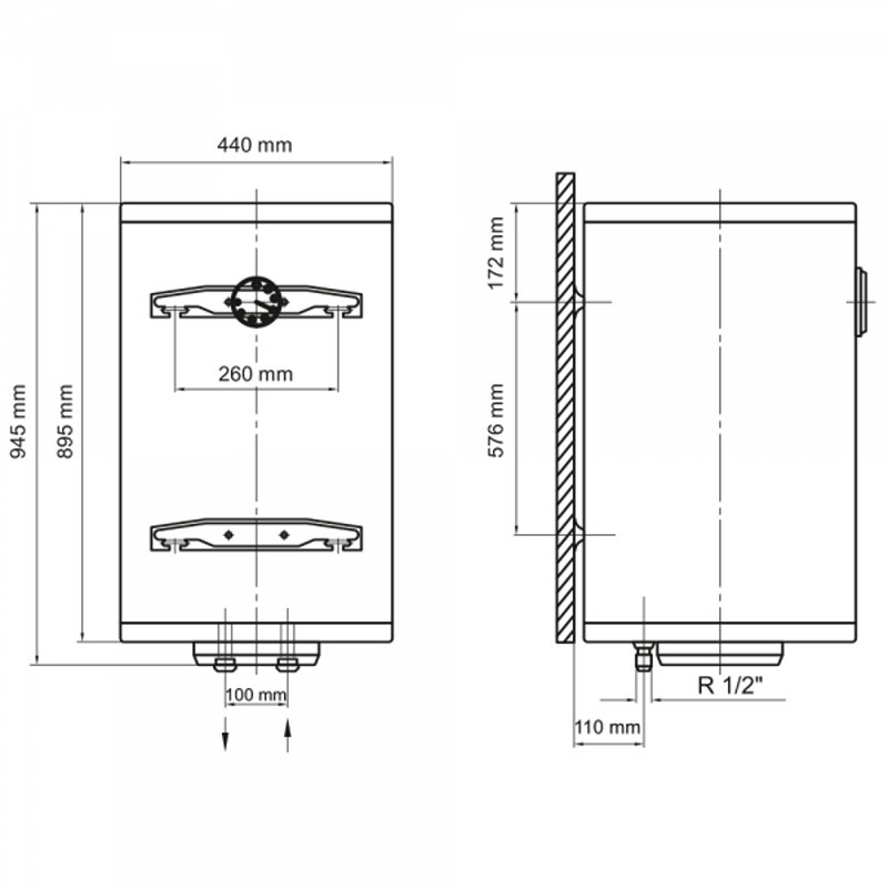 Бойлер ARTI WHV 100L/1