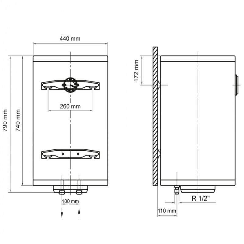 Бойлер ARTI WHV Dry 80L/2