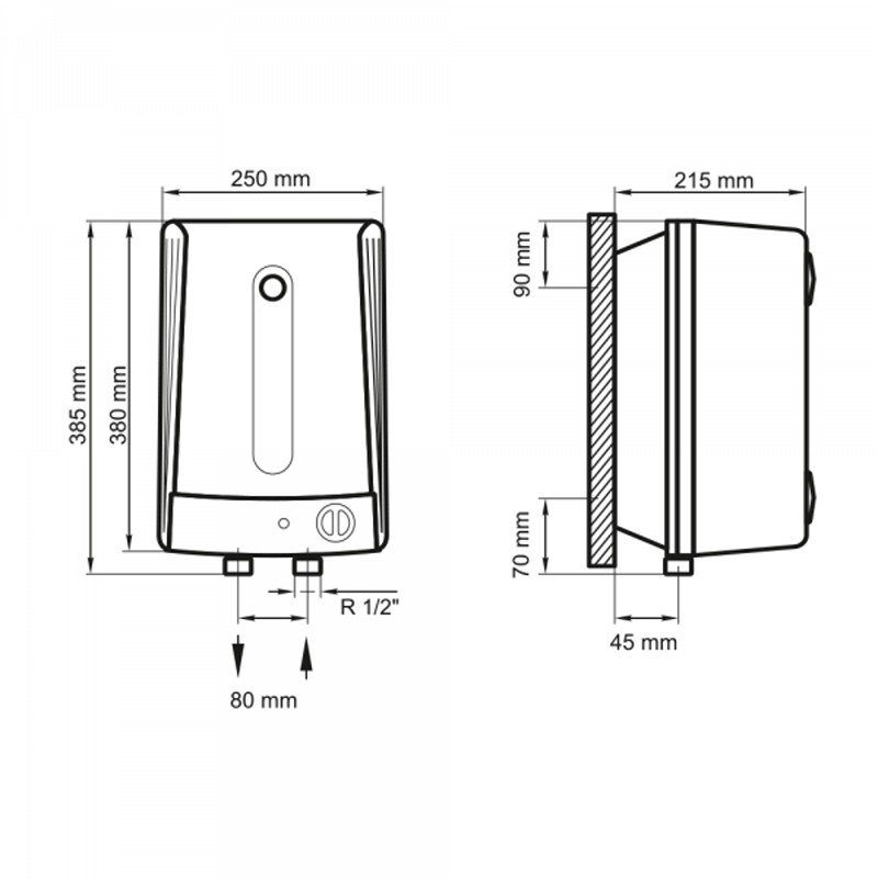 Бойлер ARTI WH Compact U 10L/1