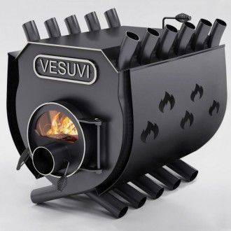Булерьян «Vesuvi» с варочной поверхностью «03»+стекло и защитный кожух