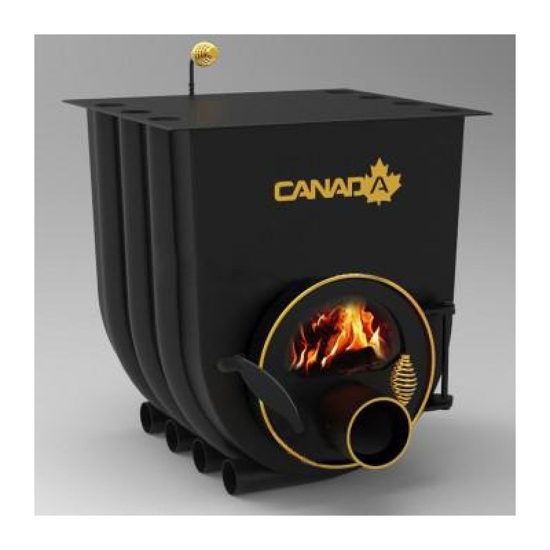 Булерьян CANADA classic 01 – 12 кВт (260 м3) с варочной поверхностью и стеклом