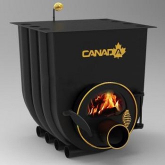 Булерьян CANADA classic 01 – 12 кВт (260 м3) с варочной поверхностью и стеклом