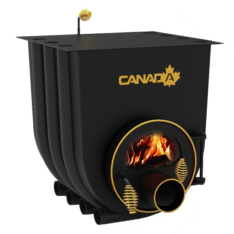 Булерьян CANADA classic 01 – 12 кВт (260 м3) с варочной поверхностью и стеклом