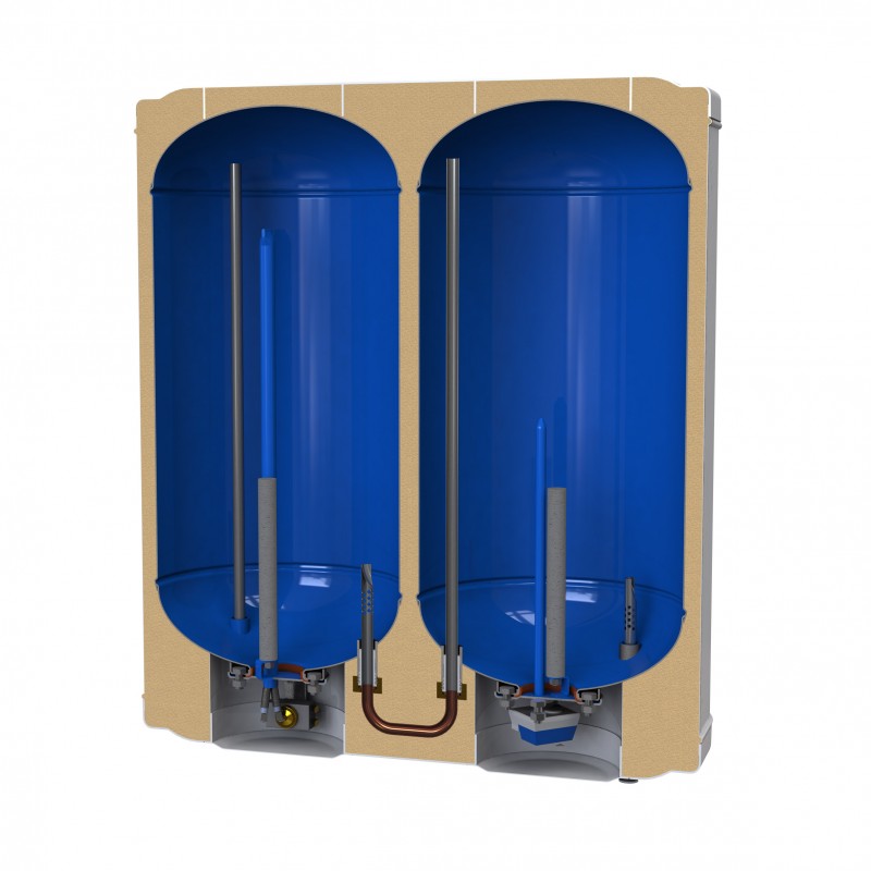 Водонагрівач (бойлер) LEOV LV Flat MR Dry 100 l плоский сухий тен (100L Flat MR D)