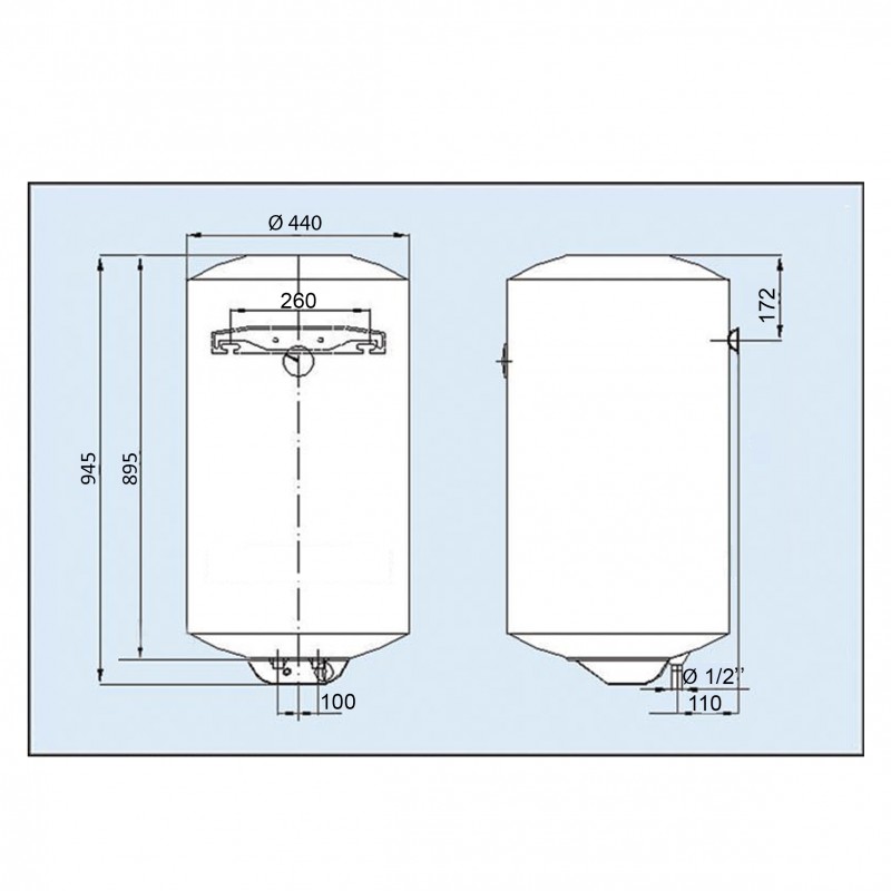 Водонагрівач LEOV EL100 l